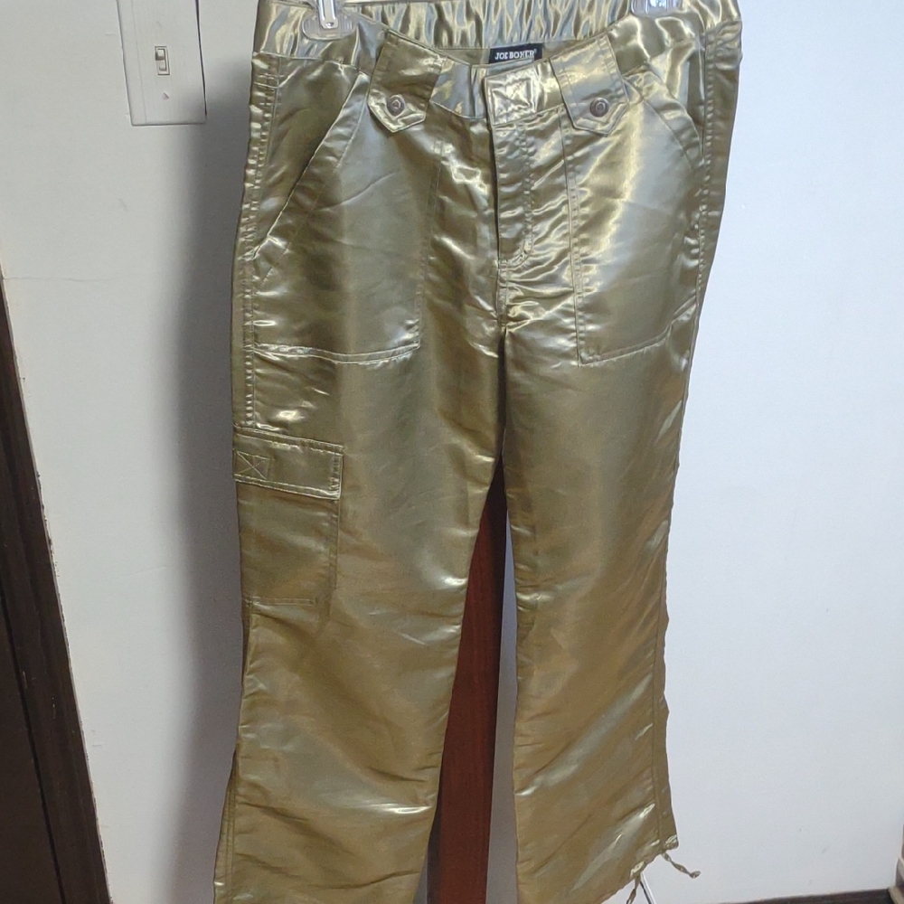 Joe Boxer Shiny Gold Cargo Pants